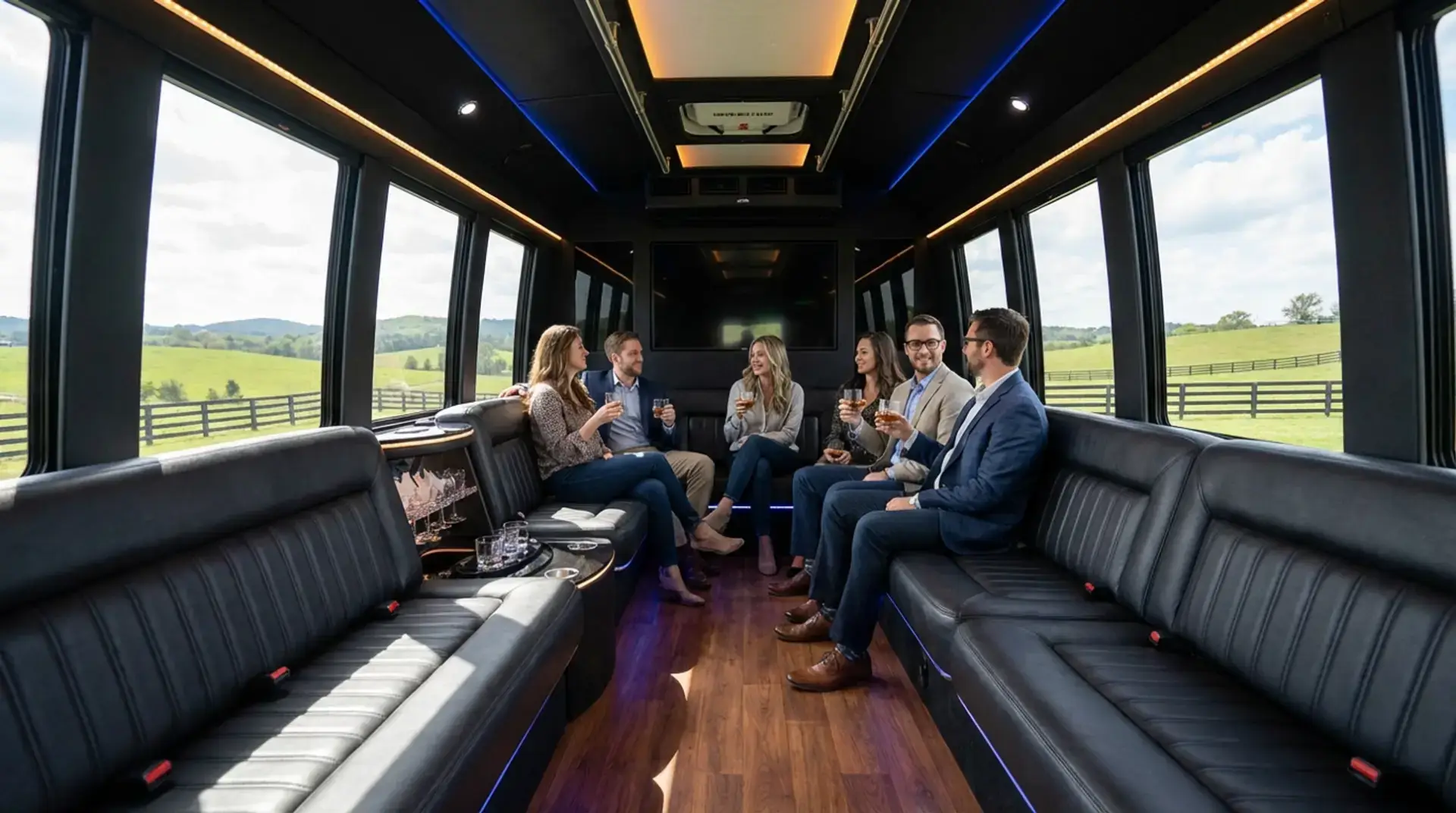 Private bus bourbon tours fleet in Kentucky
